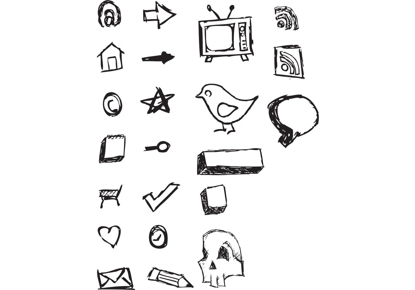Hand Drawn Vector Icons - Download Free Vector Art, Stock Graphics & Images