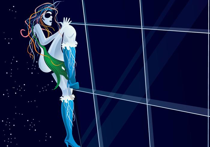 Freaky Hot Climbing Girl - Download Free Vector Art, Stock Graphics & Images