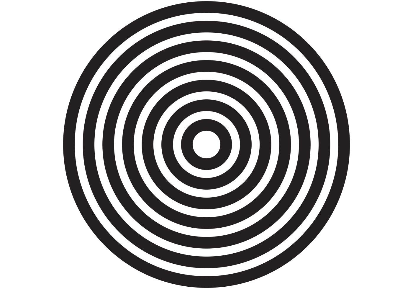 Free Concentric Circles Vectors
