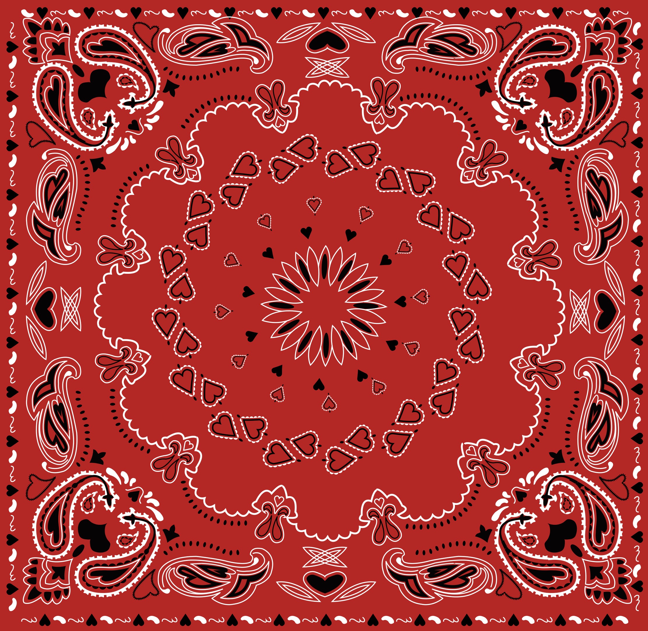 Bandana Heart Vector Pattern Free Vector Art at Vecteezy!