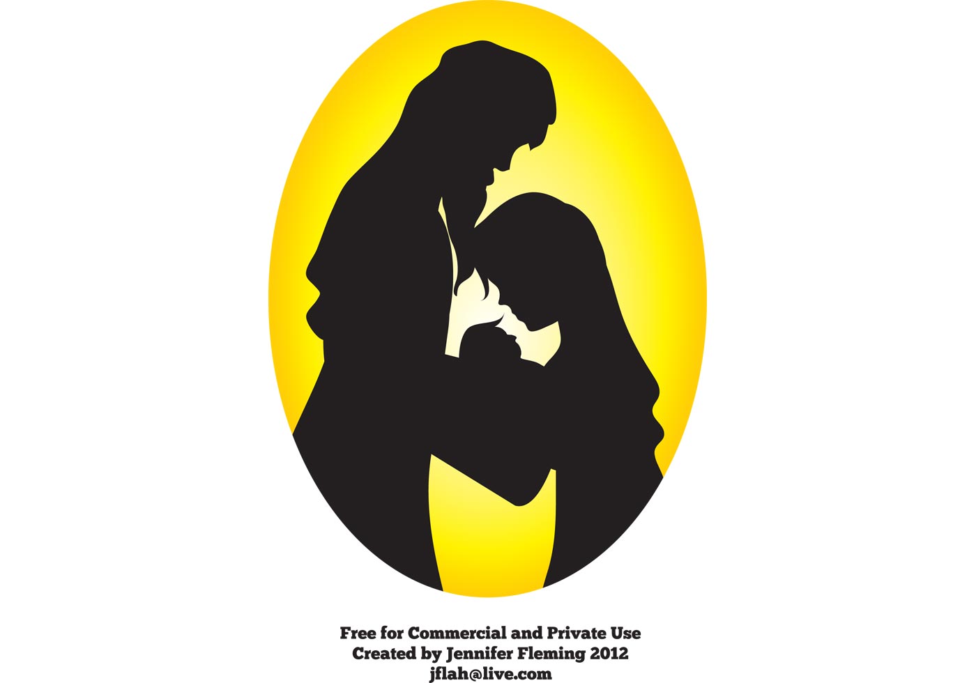 Nativity Vector Silhouette | Free Vector Art at Vecteezy!