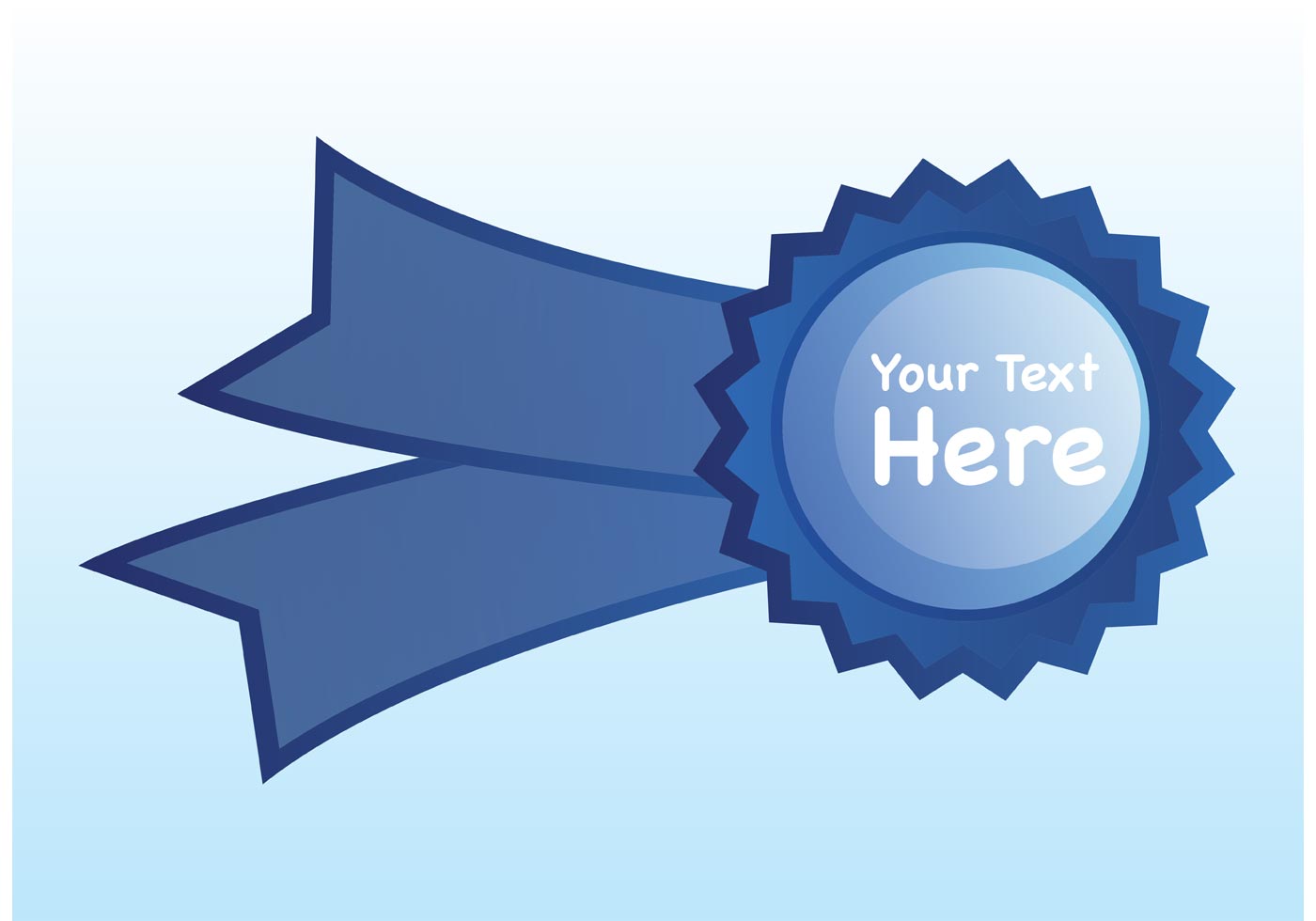 Blue Badge - Download Free Vector Art, Stock Graphics & Images
