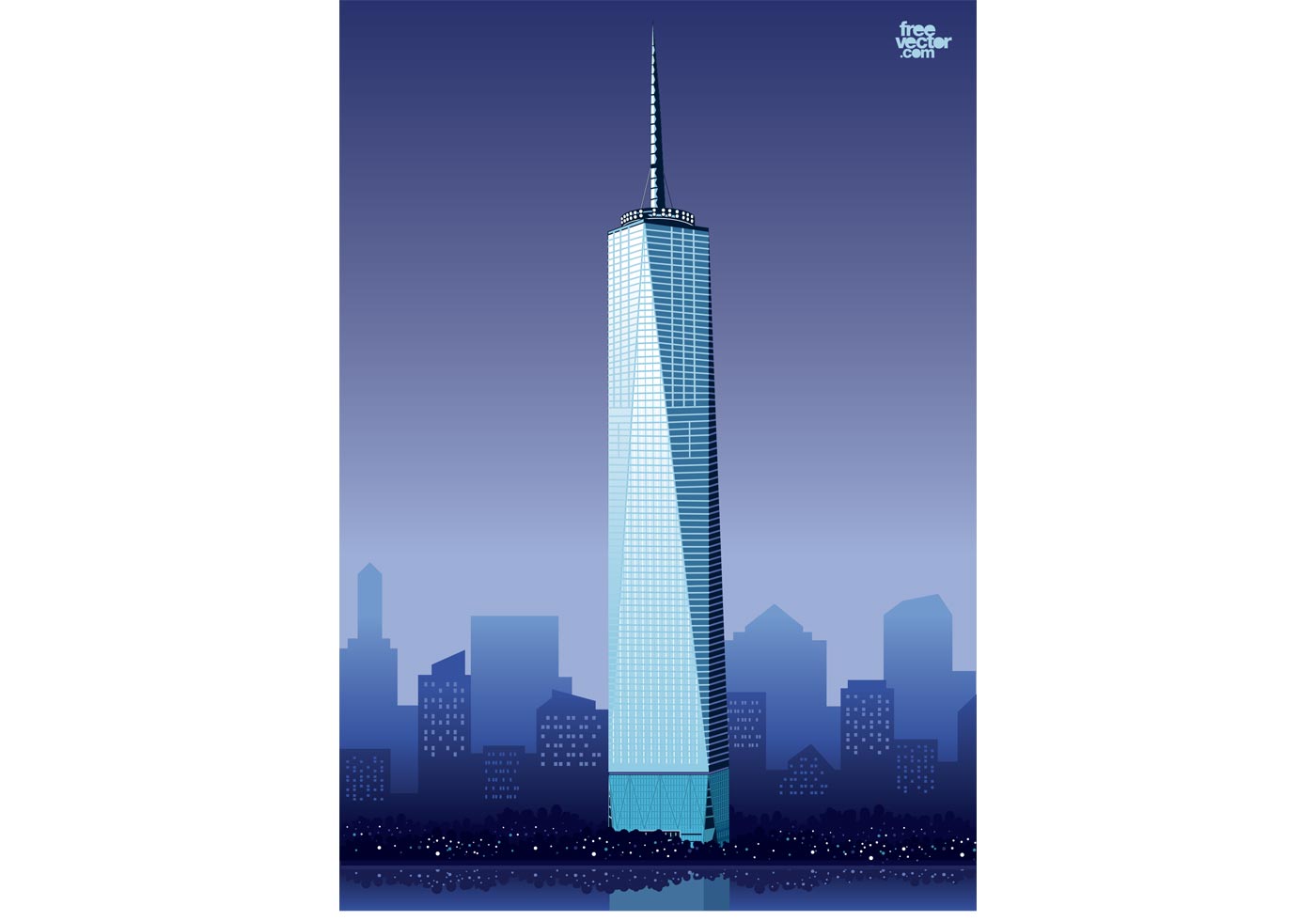 One World Trade Center Download Free Vector Art, Stock