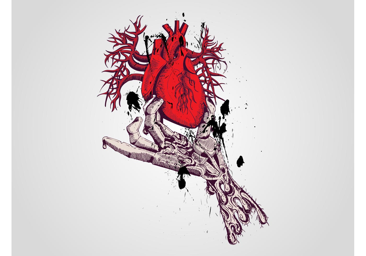 Skeleton Hand Vector - Download Free Vector Art, Stock Graphics & Images