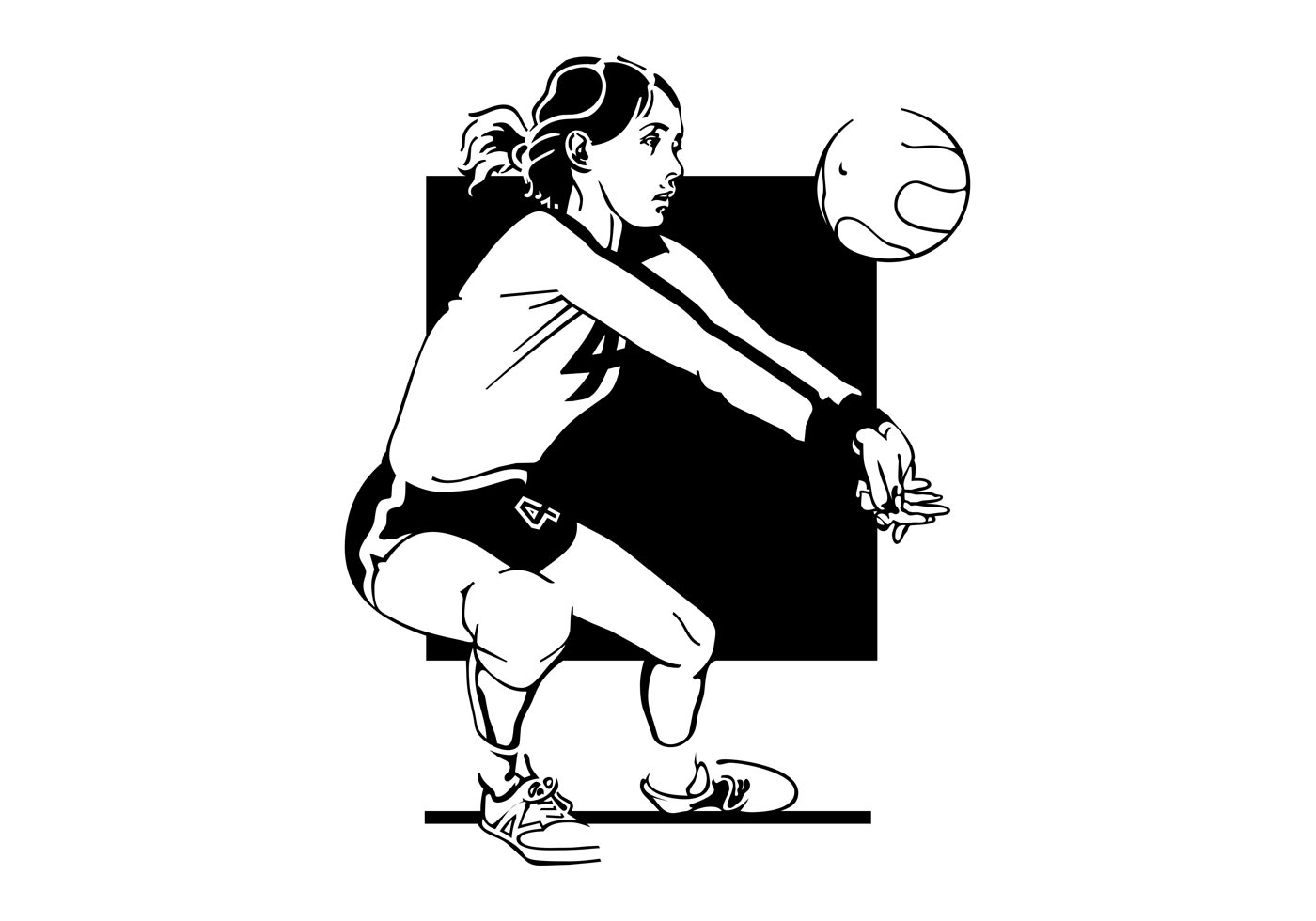 volleyball clipart vector - photo #48