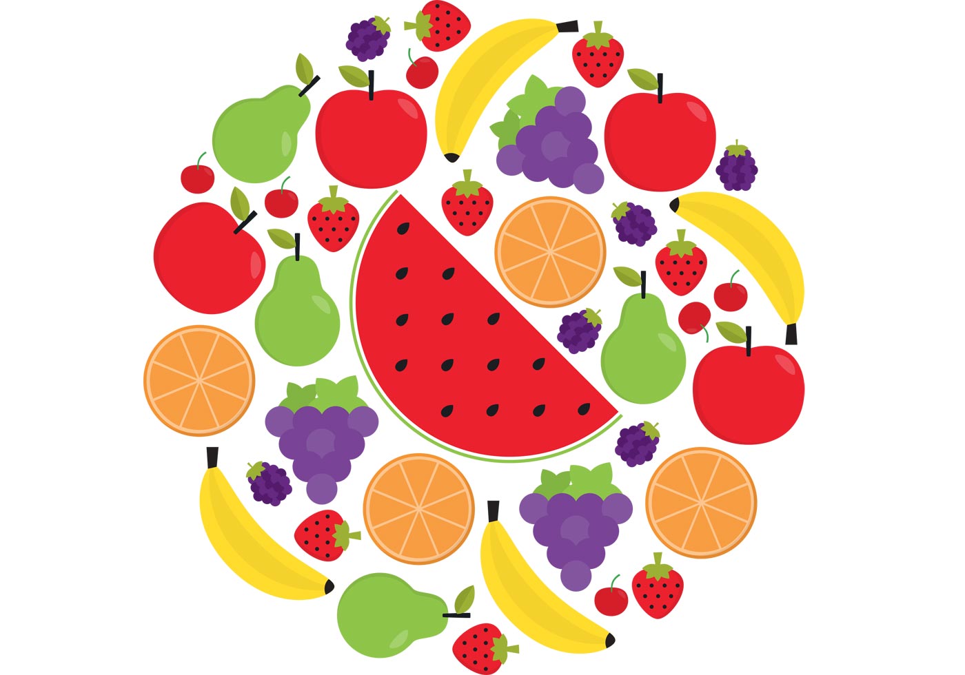 Frutas iconos