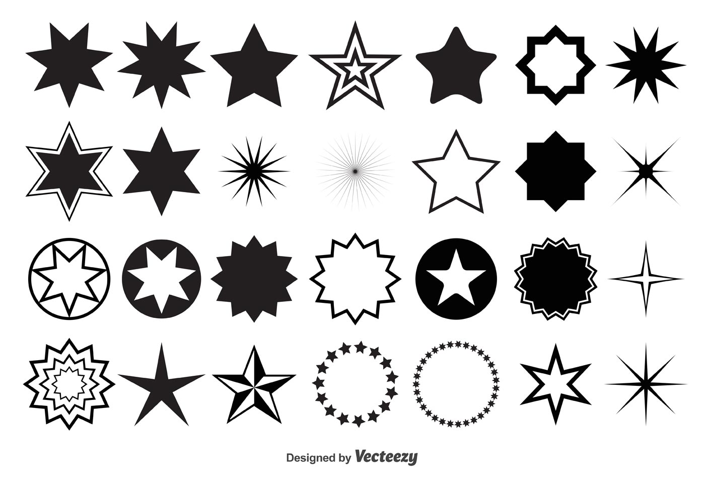 Vector Star Shapes Download Free Vector Art, Stock