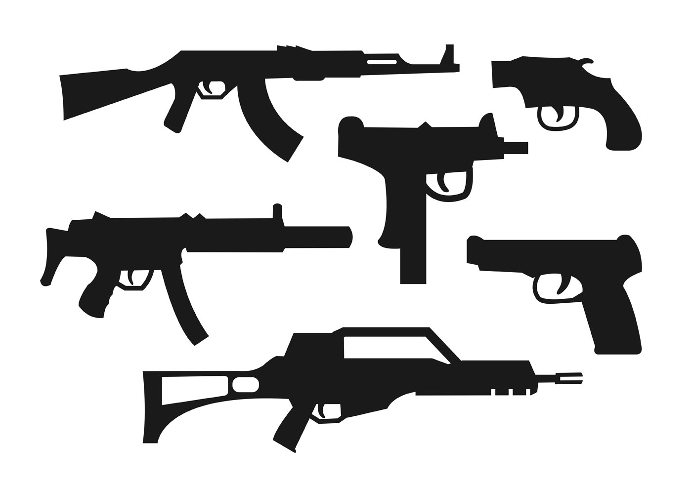 Collection of Rifles - Download Free Vector Art, Stock Graphics & Images