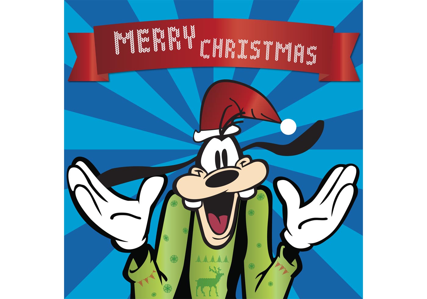 Christmas Goofy Disney Character Download Free Vector Art, Stock