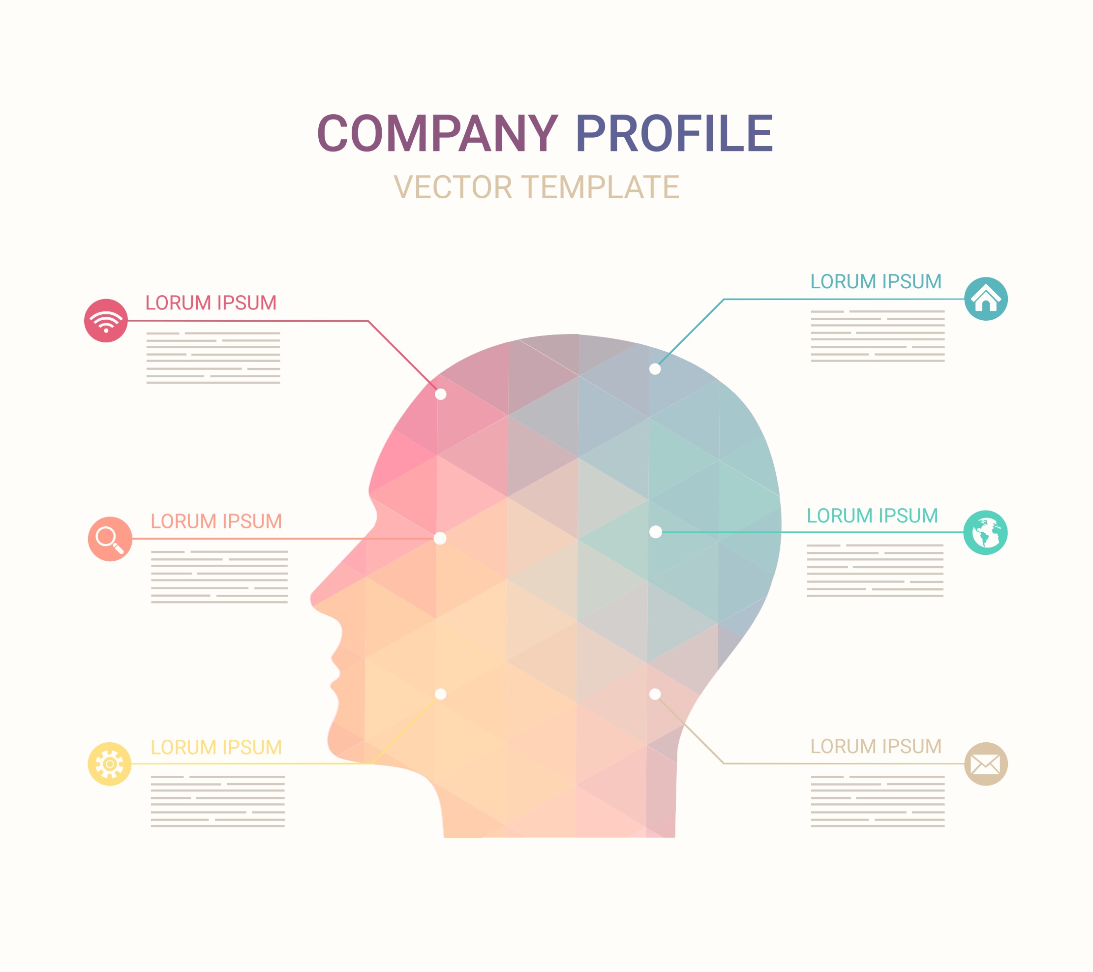 Free Vector Company Profile Template - Download Free 