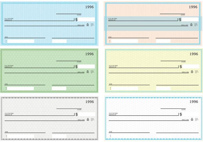 Blank Check Vector Pack Download Free Vector Art Stock Graphics Images