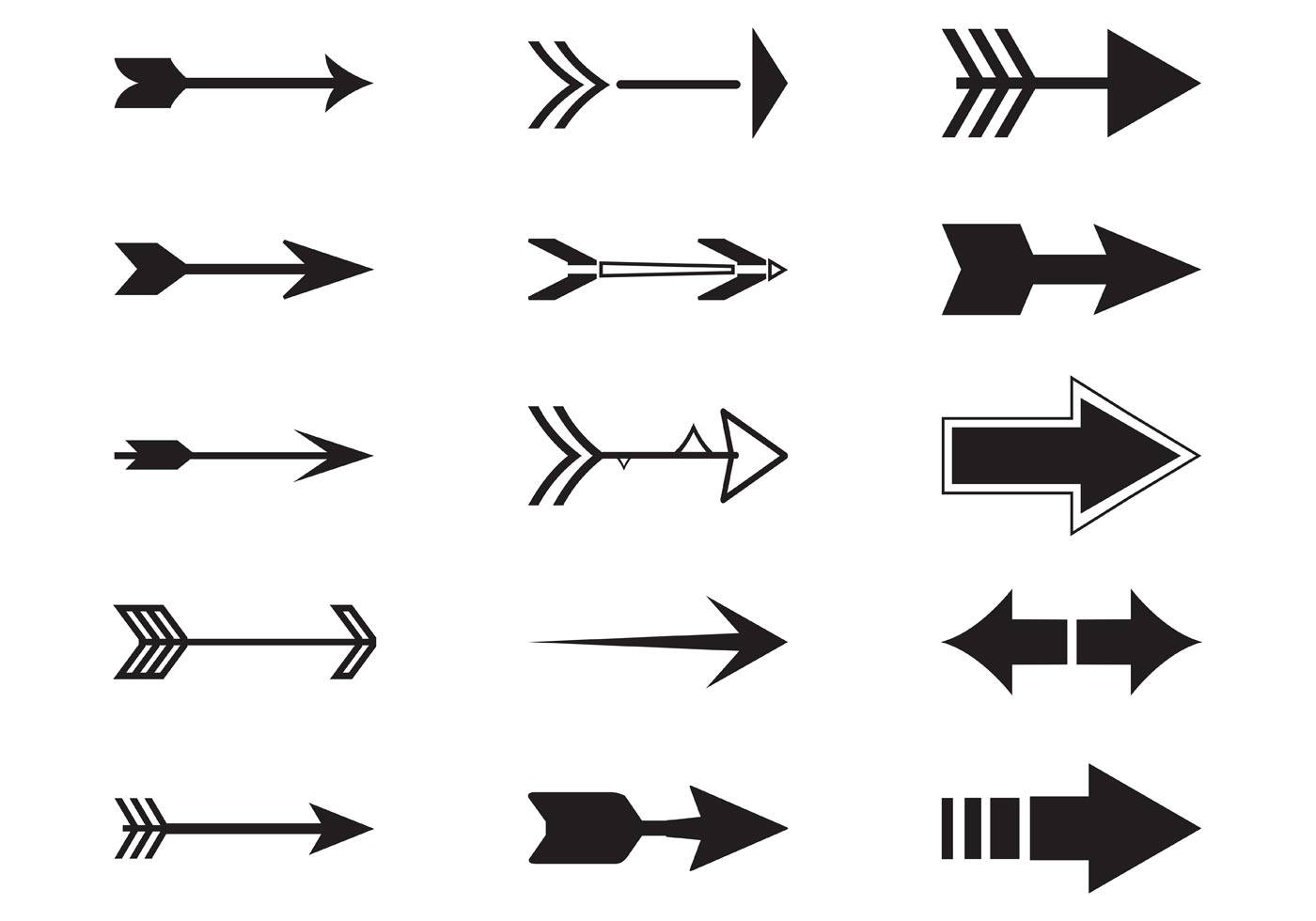 free arrow shapes clip art - photo #48