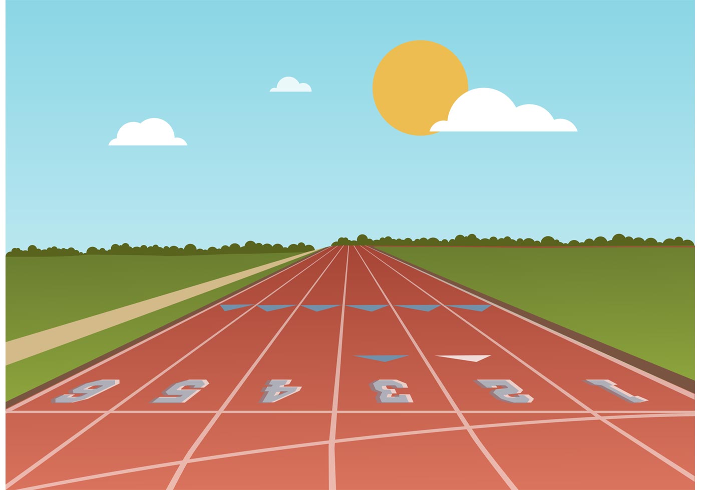 clipart running track - photo #5