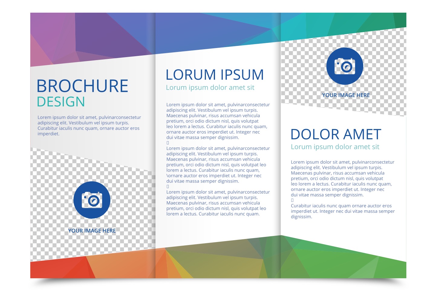 Free Tri Fold Brochure Vector Template Download Free Vector Art