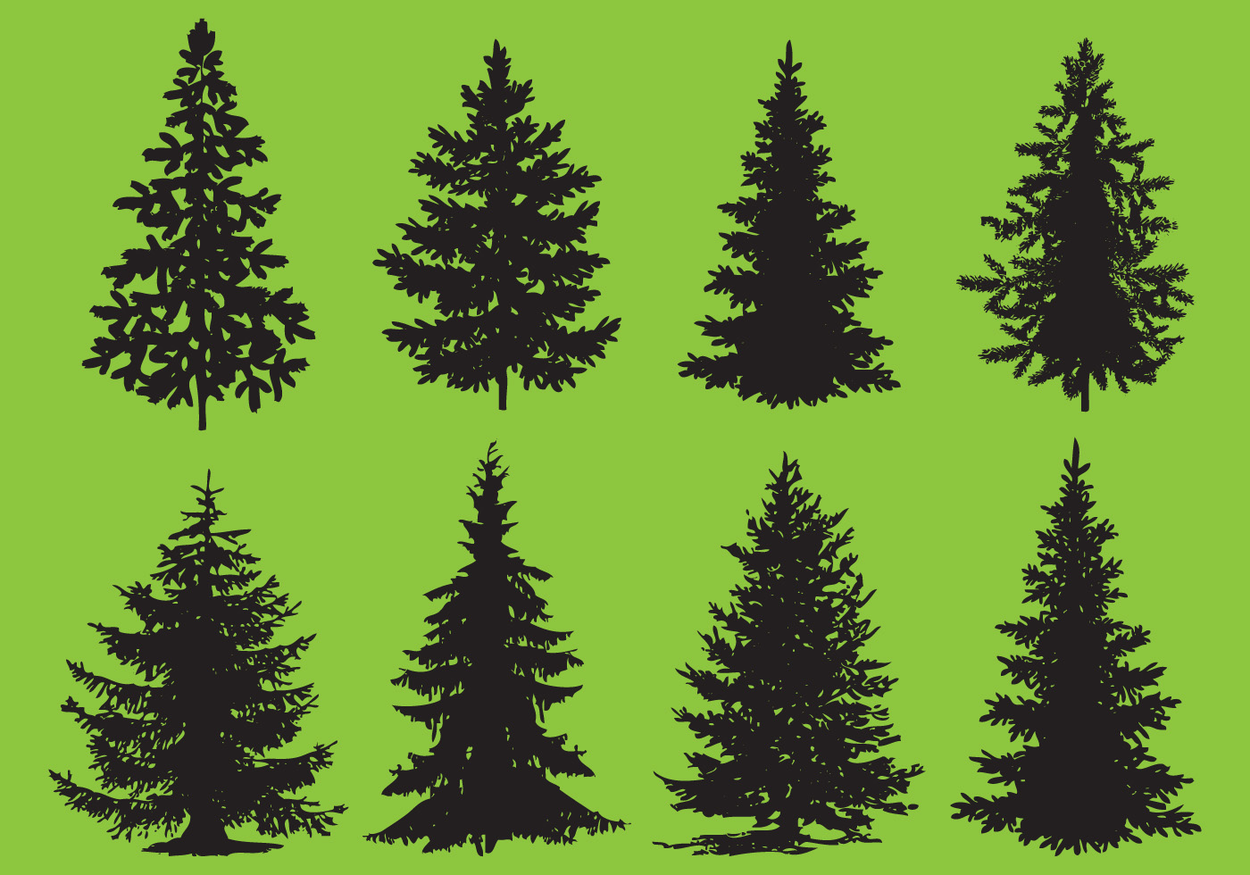 pine tree clip art vector - photo #2