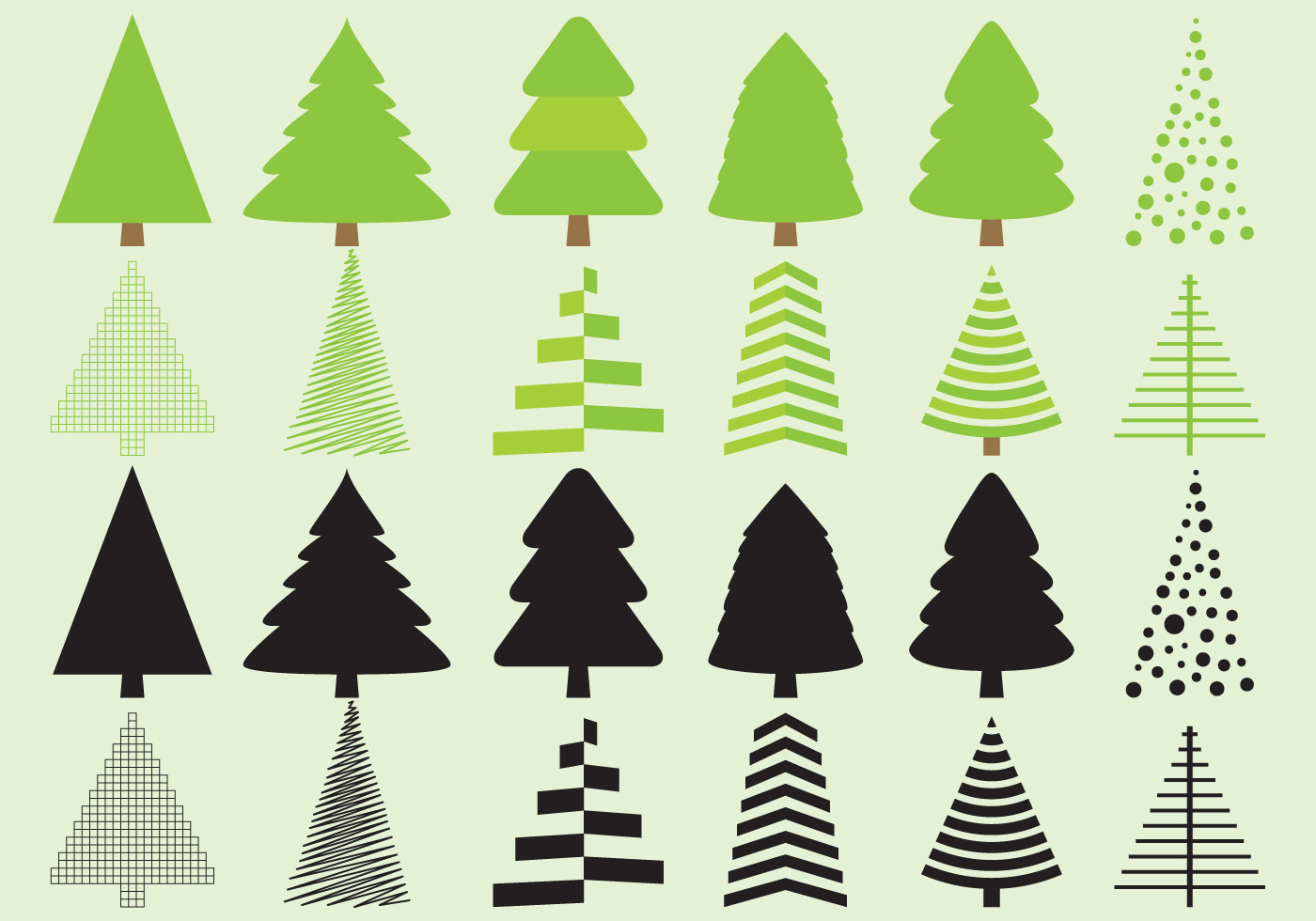 christmas tree silhouette clip art free - photo #32