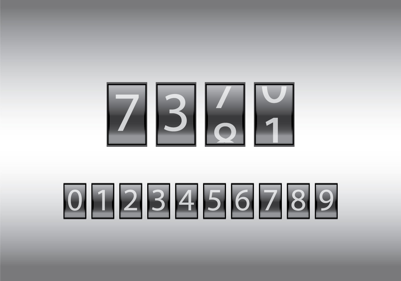 Free Number Counter Vector Illustration Download Free Vector Art