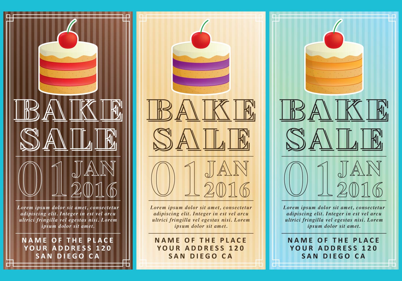 Bake Sale Brochure Template