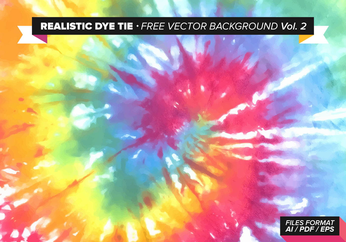 Realistic Dye Tie Free Vector Background Vol. 2 - Download Free Vector