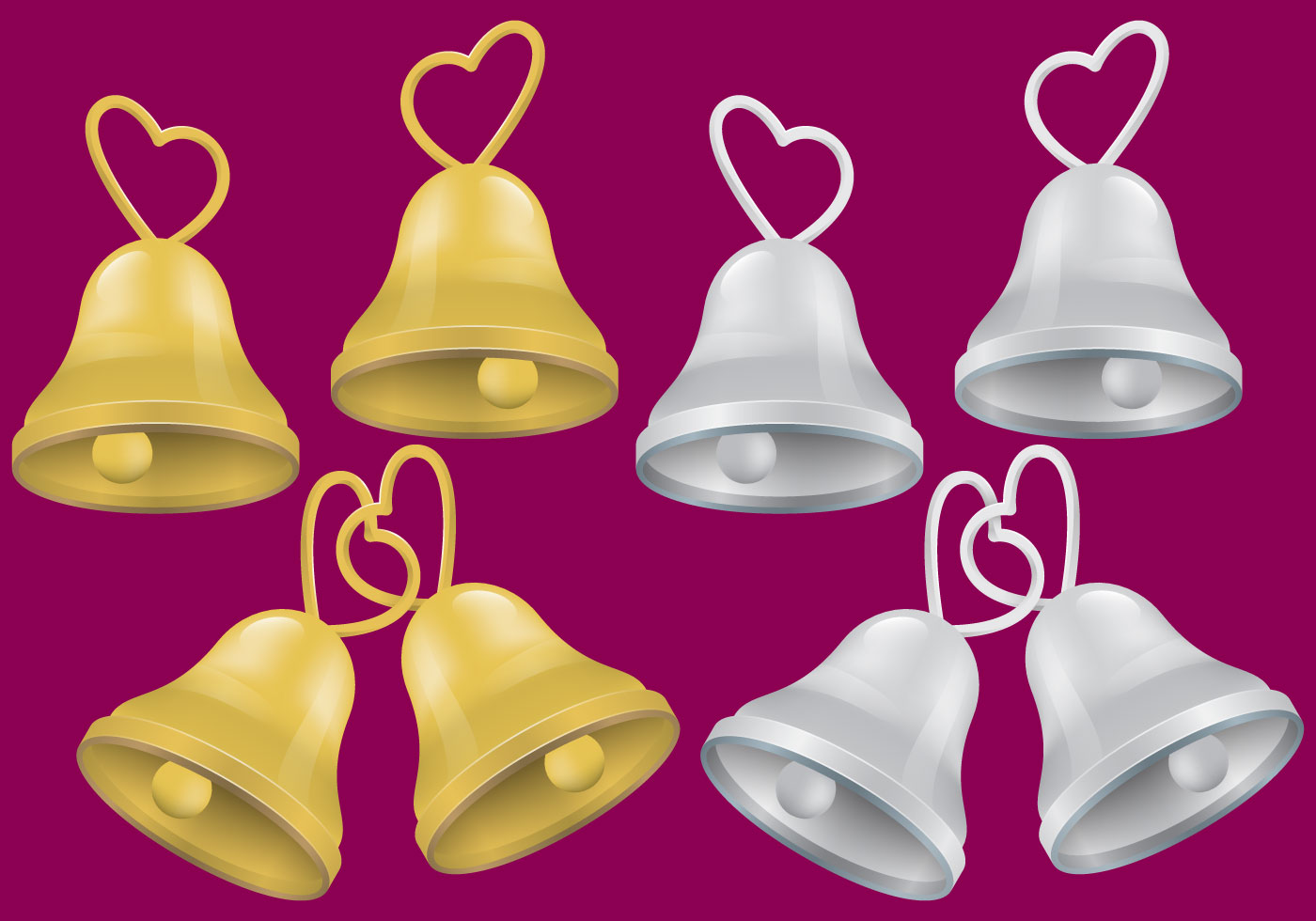 Wedding Bell Vectors Download Free Vector Art, Stock