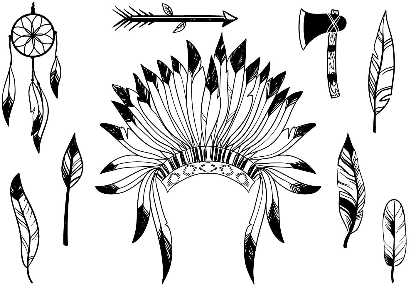 Free Native American Vectors - Download Free Vector Art, Stock Graphics