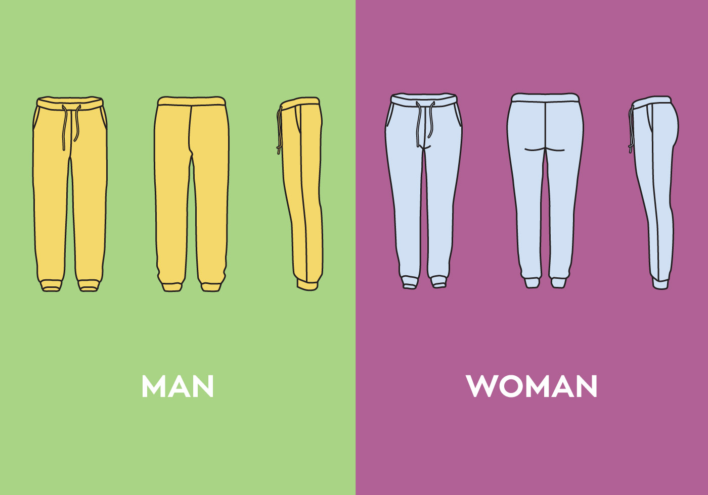 sweatpants with graphics