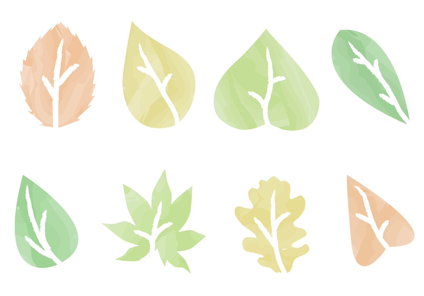 watercolor leaves clipart - photo #47