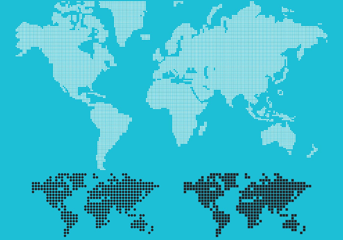 Dotted World Map Vector Download Free Vector Art Stock Graphics And Images