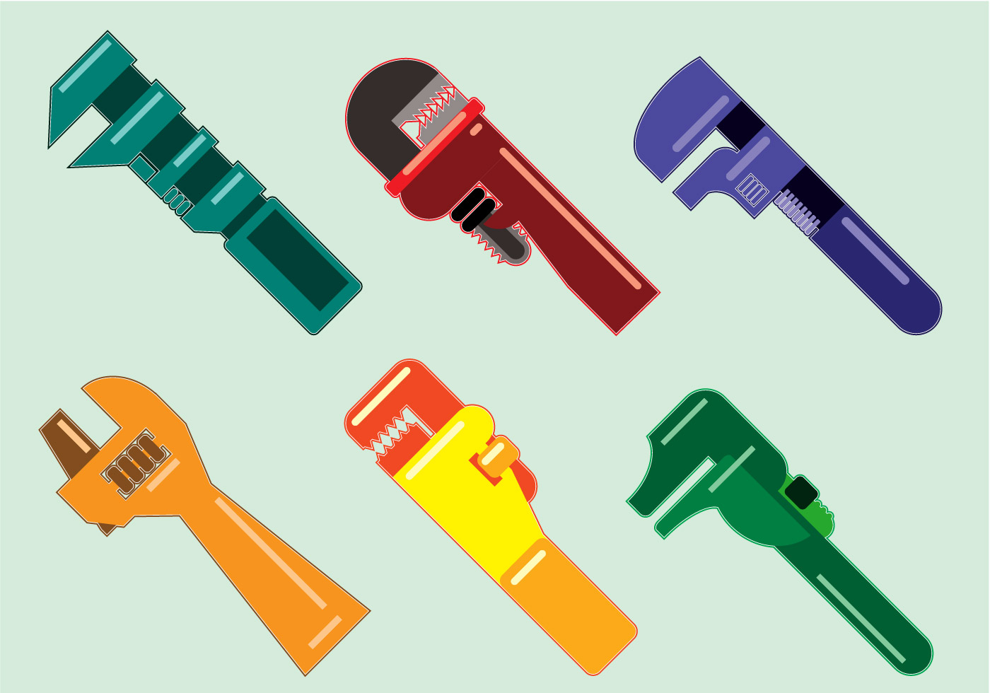 Monkey Wrench Vector - Download Free Vector Art, Stock Graphics & Images