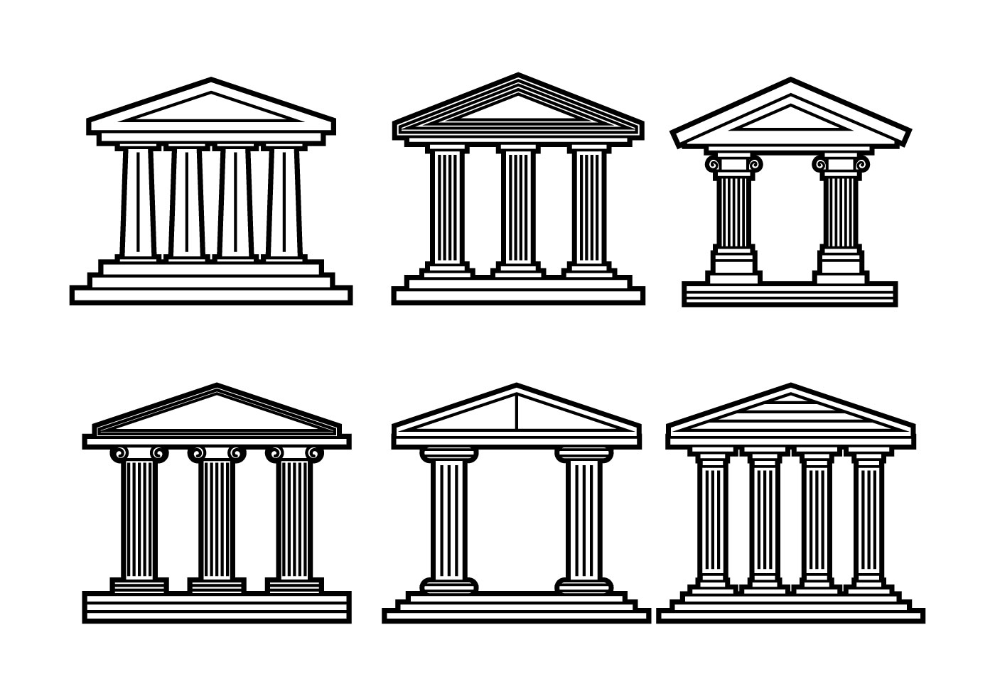 Roman Pillar Vector - Download Free Vector Art, Stock Graphics & Images