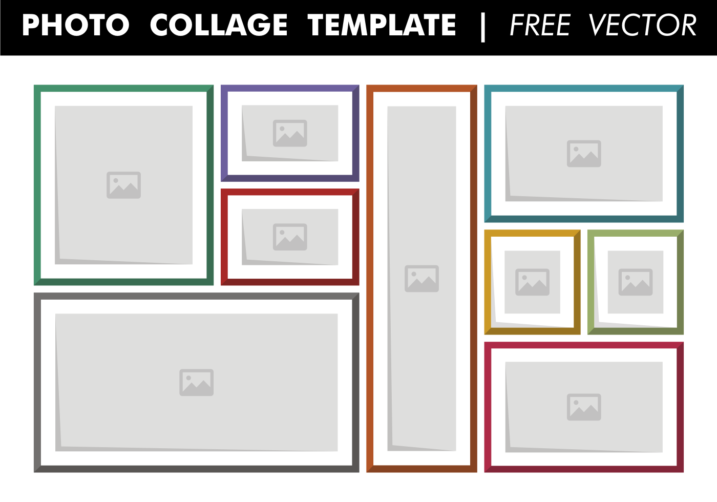 Photo Collage Template Free Vector Download Free Vector Art Stock 
