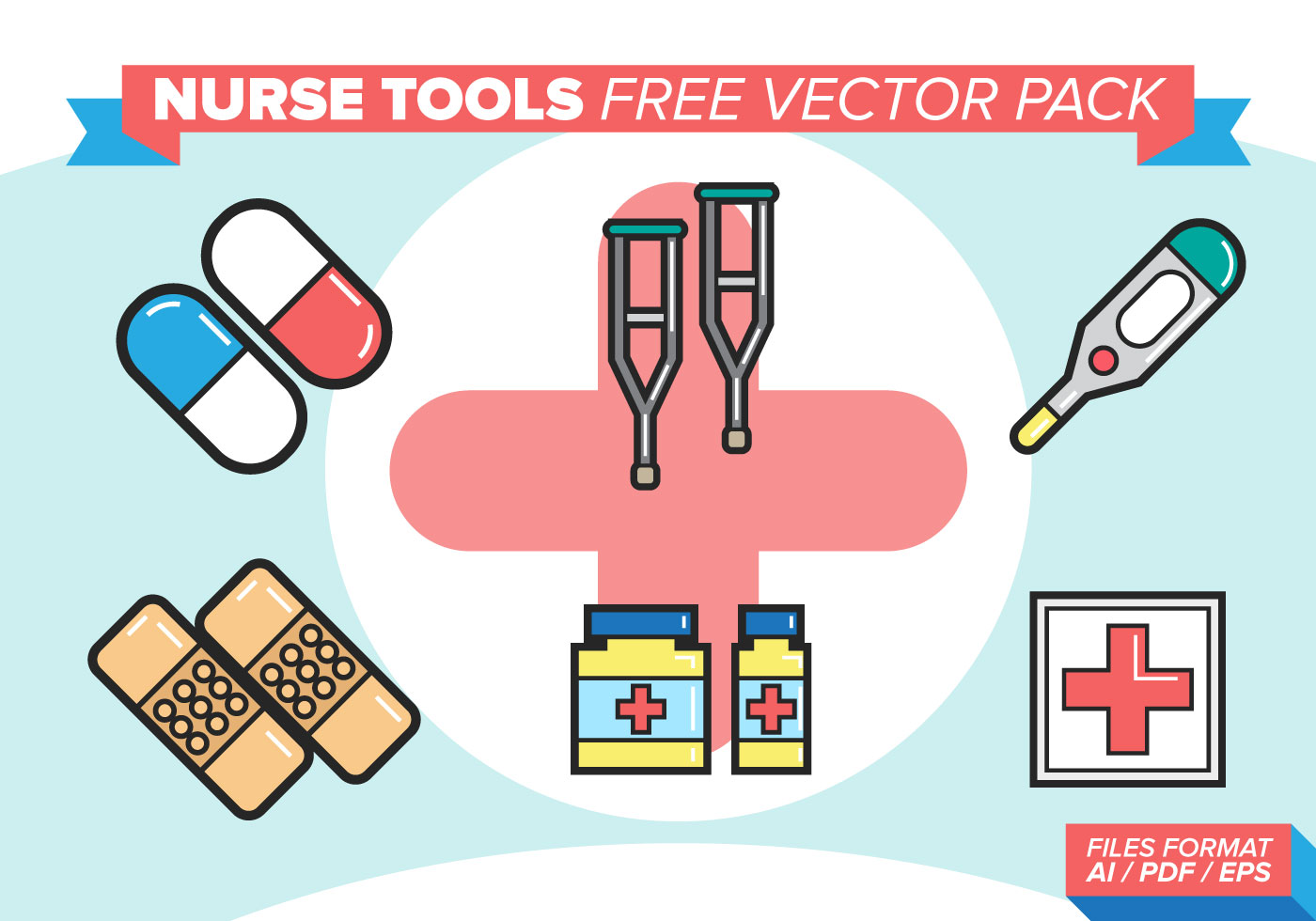 Nurse Tools Free Vector Pack Download Free Vector Art, Stock Graphics
