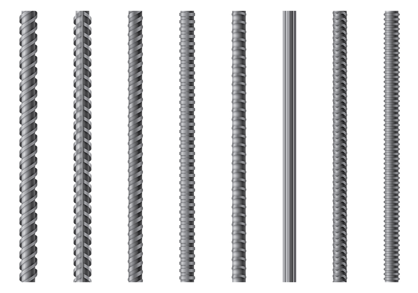 Set Of Rebar Vector Download Free Vector Art, Stock Graphics & Images