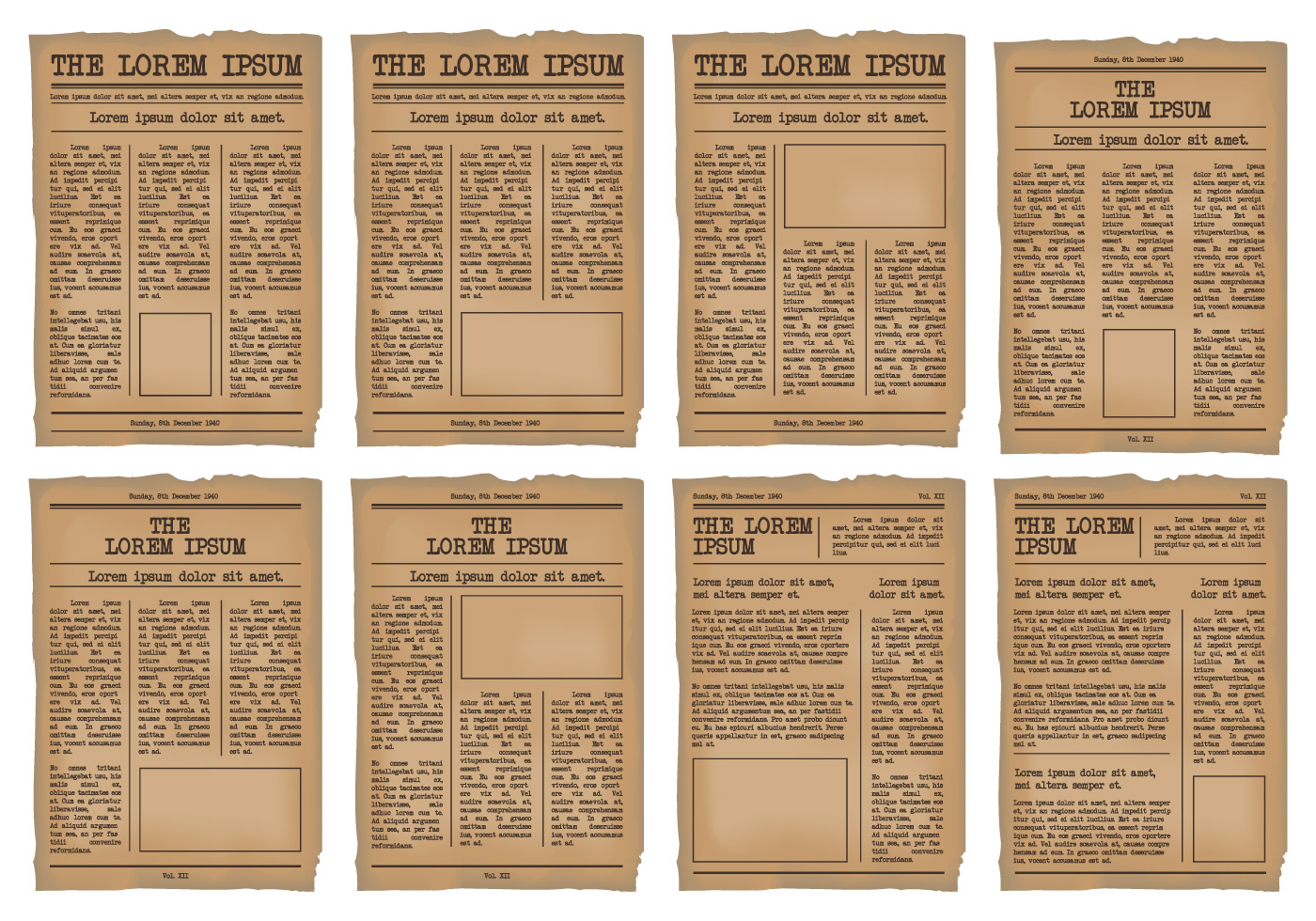 Old Blank Newspaper Template