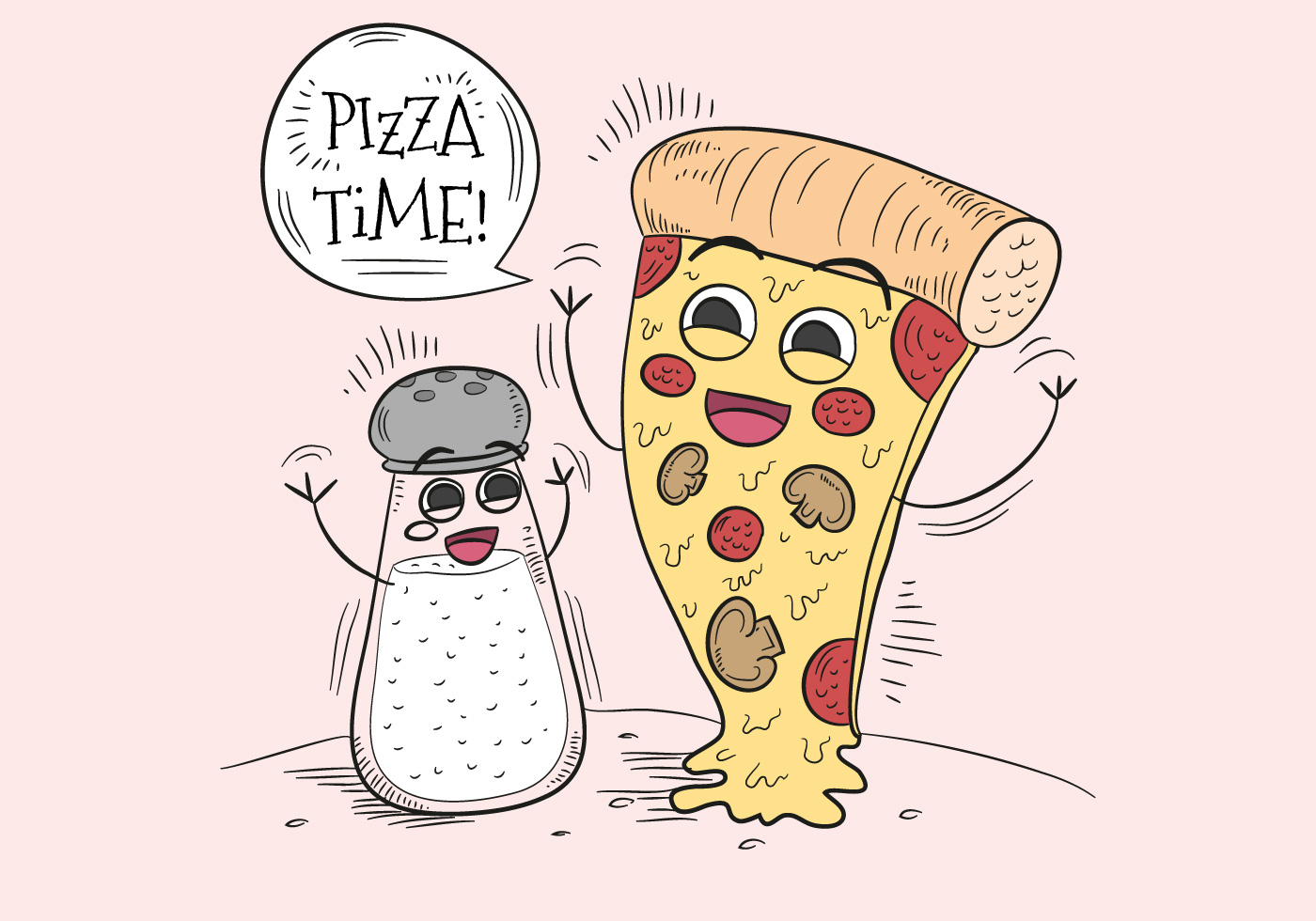 Funny pizza fan image