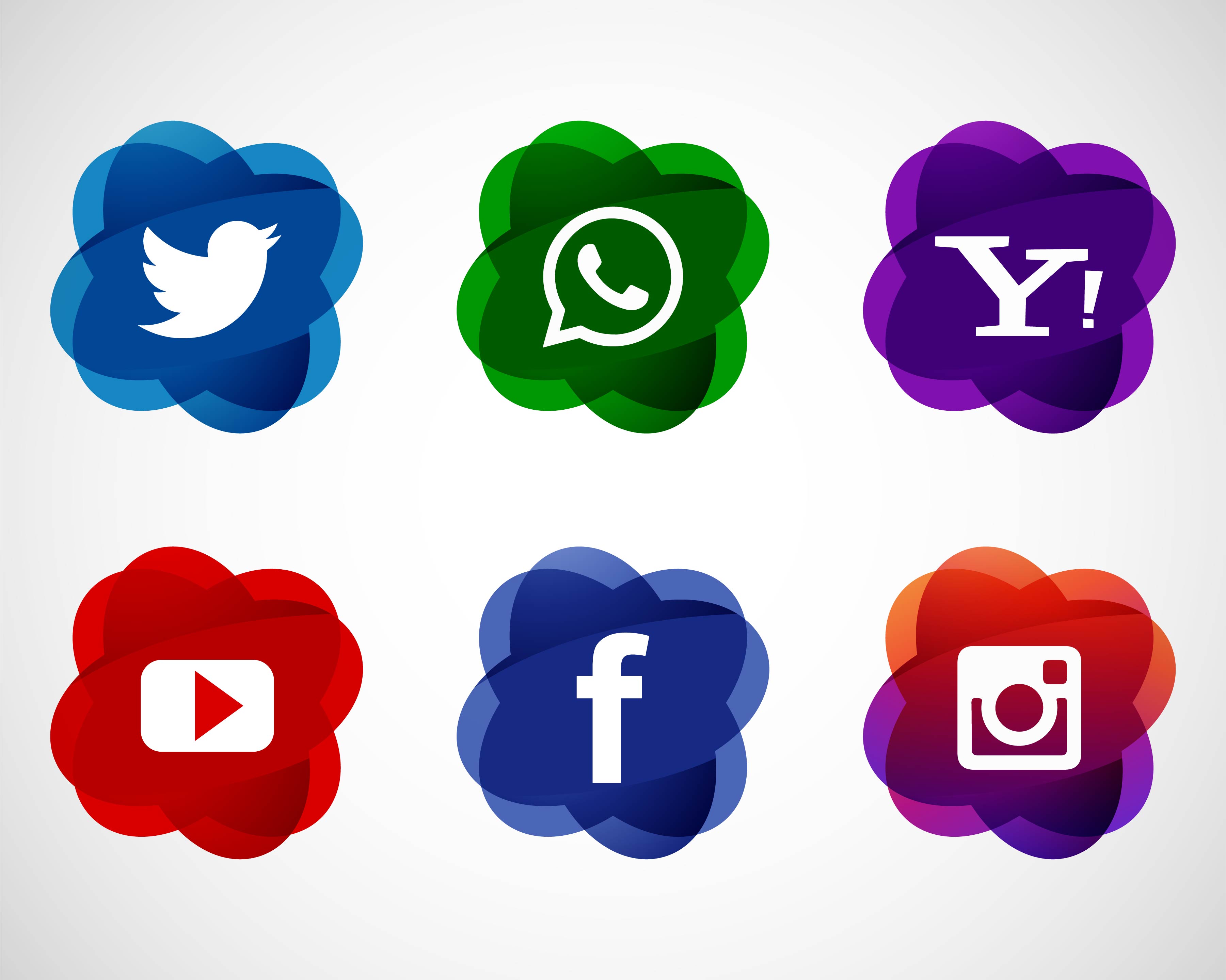 Abstract Elegant Social Media Icons Set Design Download Free Vectors Clipart Graphics Abstract Elegant Social Media Icons Set Design Download Free Vectors Clipart Graphics