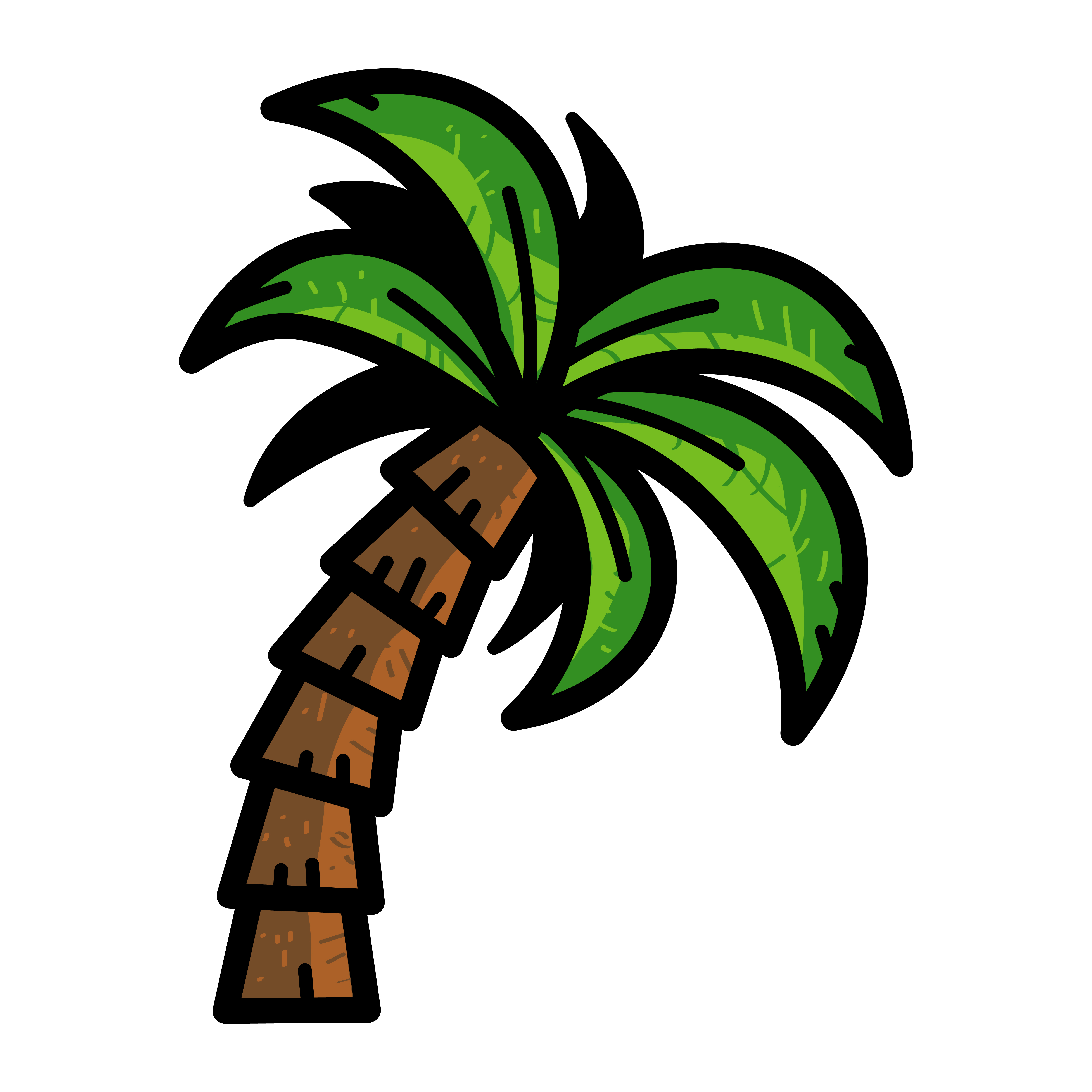 Palm Trees Icons Home Garden Decor