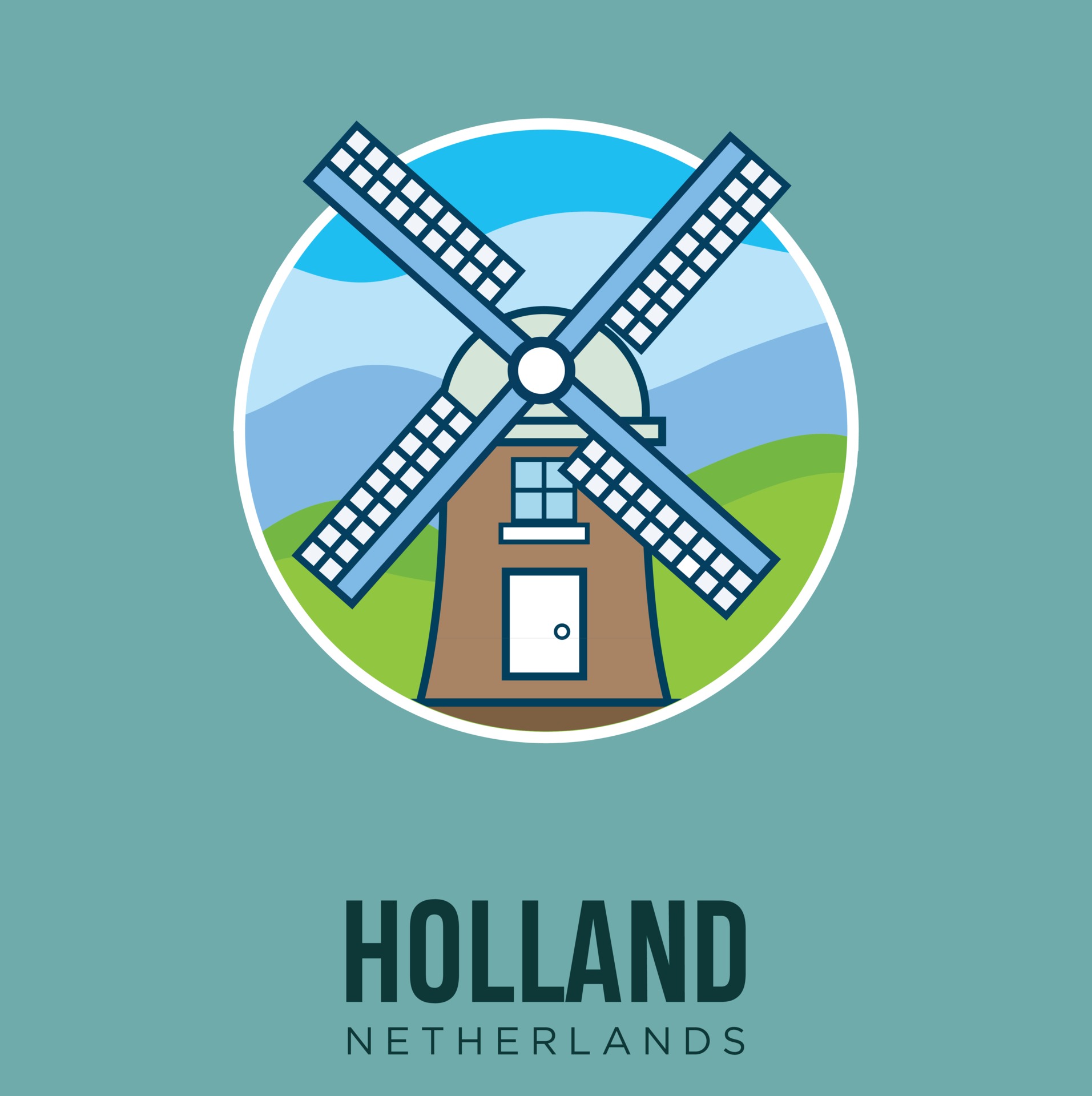 Windmills Kinderdijk The Netherlands Holland Amsterdam Landmark Design