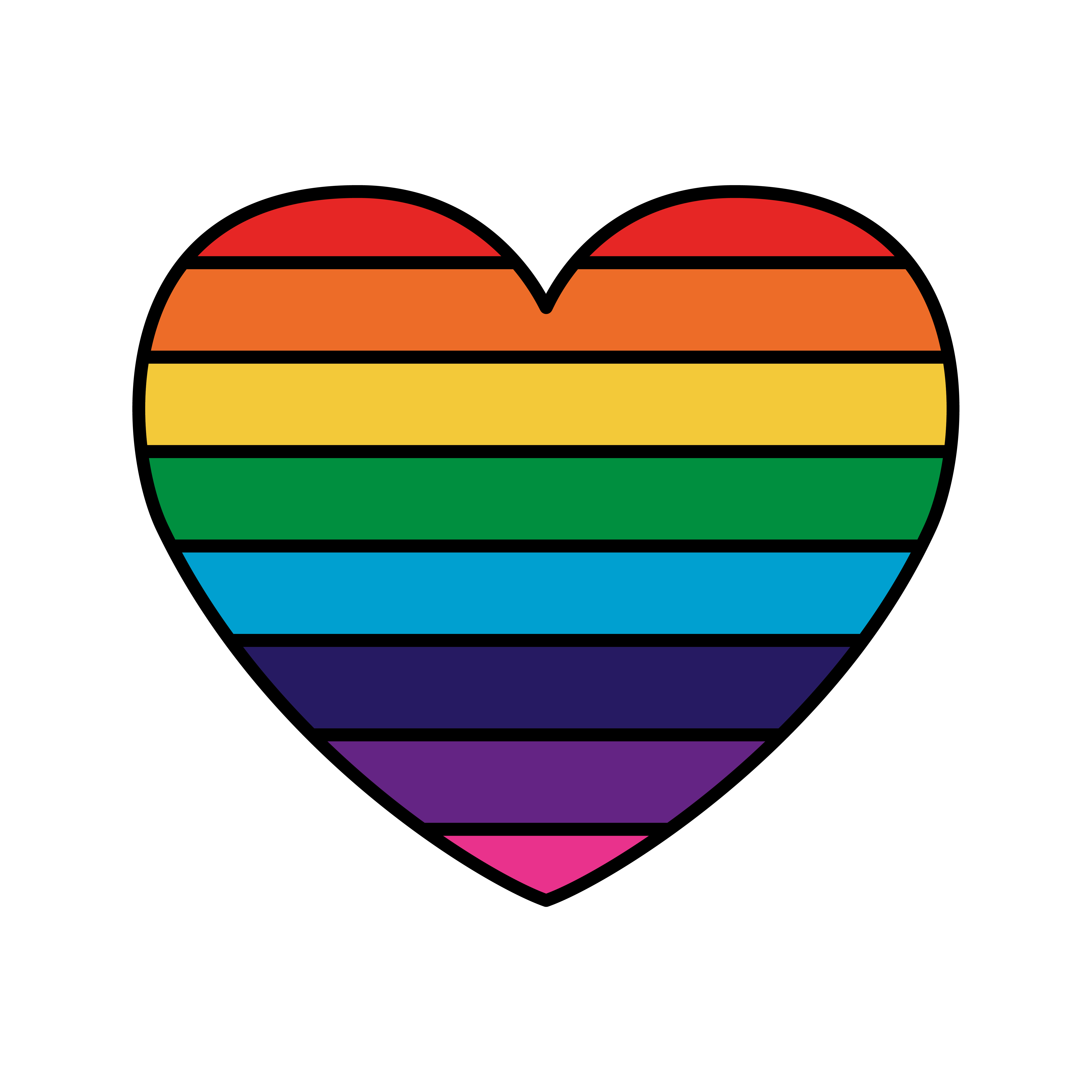 Flag Gay With Rainbow Colors In Heart Vector Art At Vecteezy