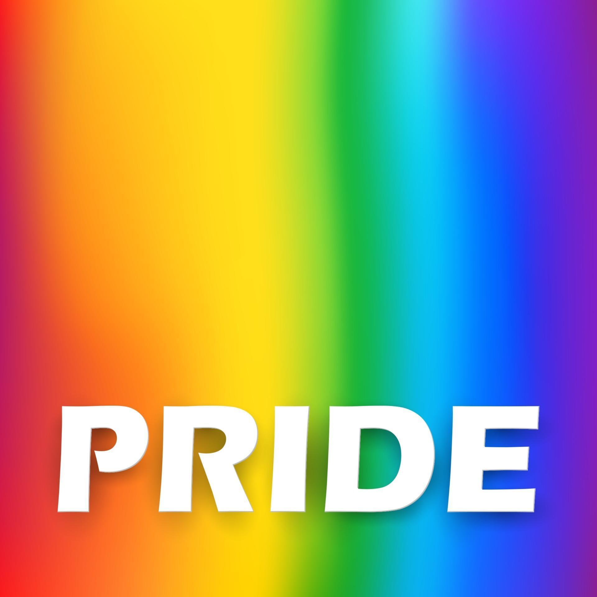 Illustration Of Rainbow Colored Background Showing LGBT Support For Lesbian Gay Bisexual And