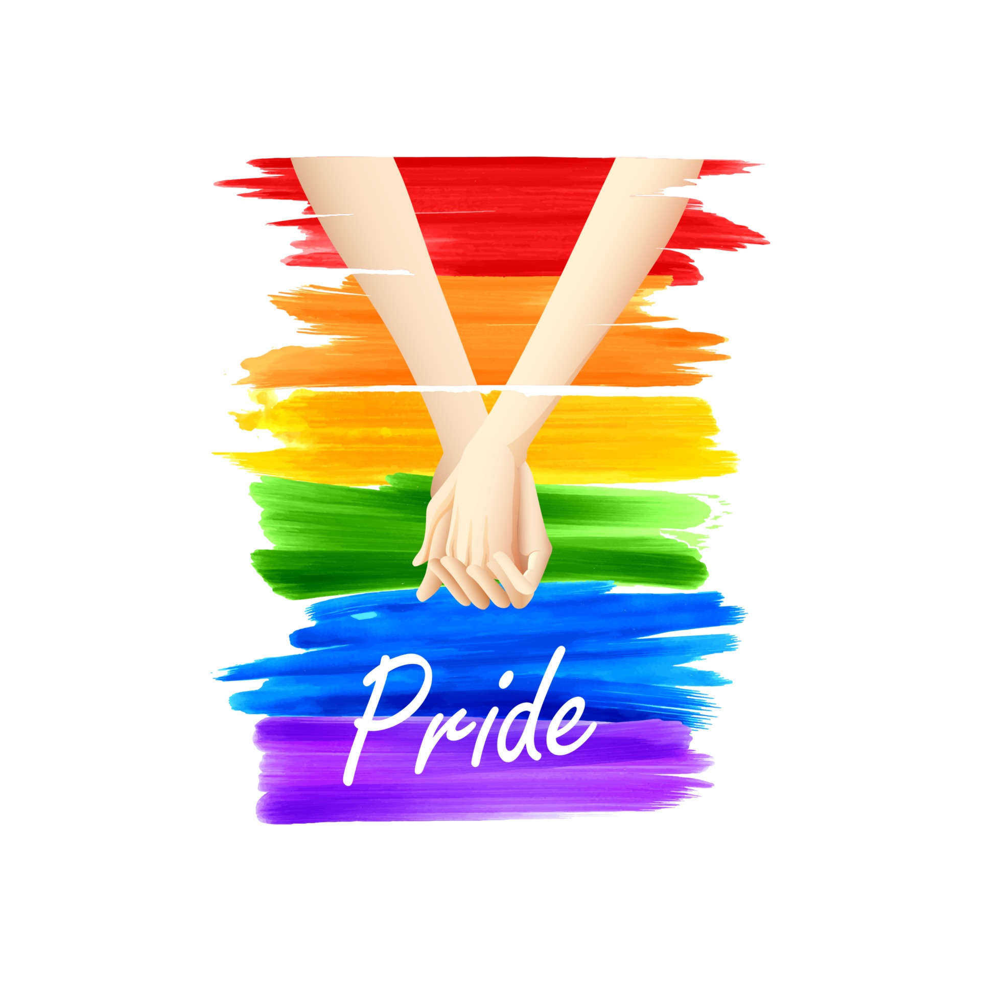 Illustration Of Rainbow Colored Background Showing LGBT Support For Lesbian Gay Bisexual And