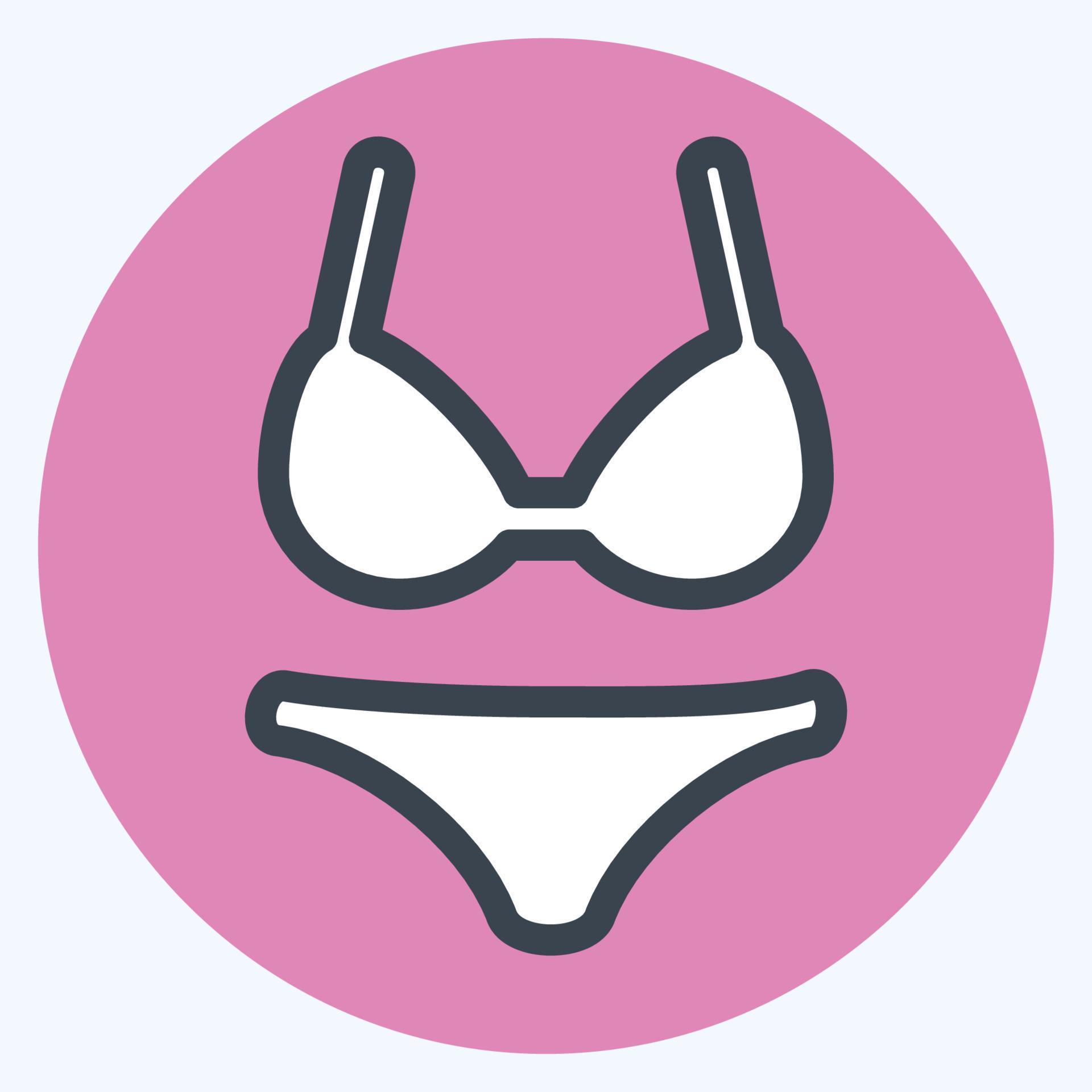 Icon Lingerie Color Mate Style Simple Illustration Editable Stroke Vector Art At Vecteezy