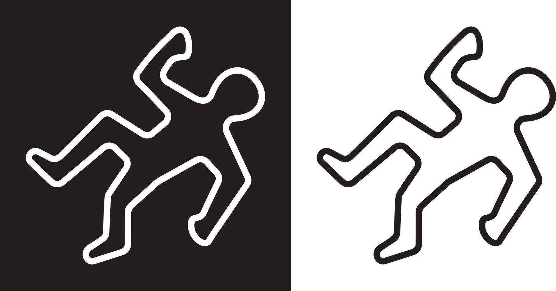Body Outline Crime Scene Icon Clipart Image Isolated On White Sexiz Pix