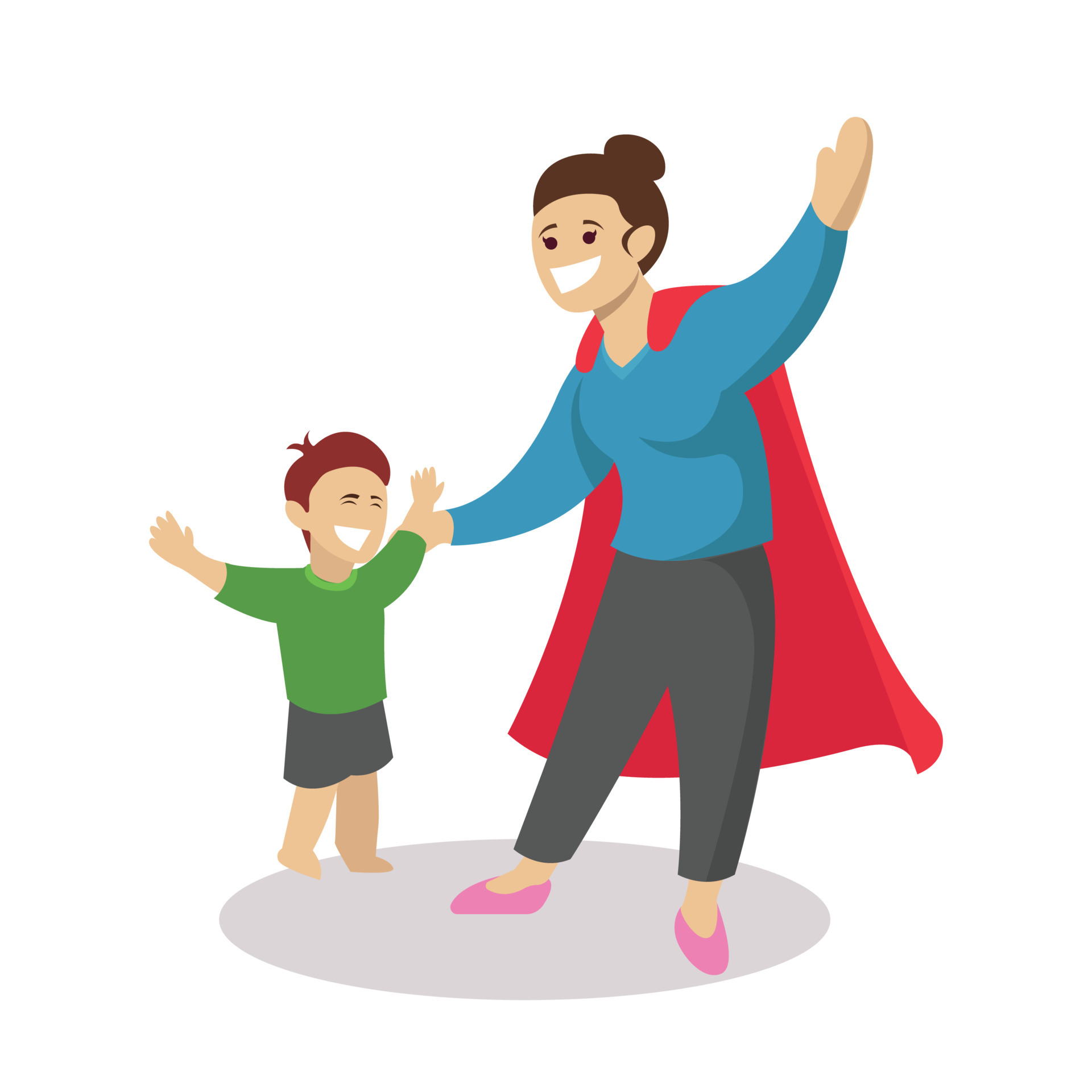 Super Mom Illustration Vector Art At Vecteezy