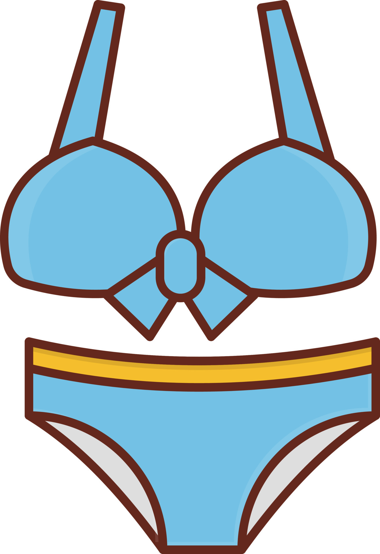 Bikini Vector Illustration On A Transparent Background Premium Quality Symbols Vector Line