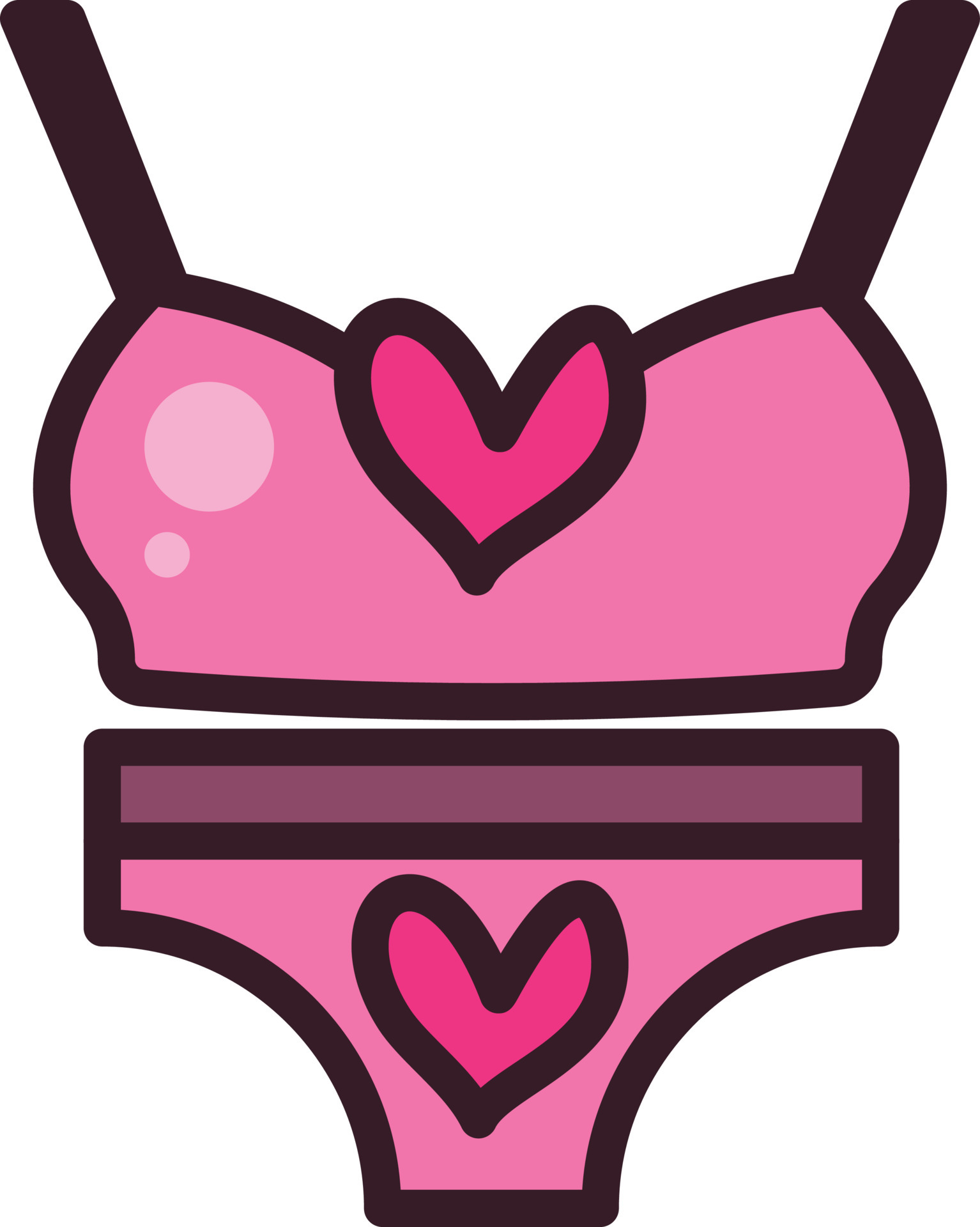 Ilustraci N De Vector De Bikini Sobre Un Fondo Transparente S Mbolos De Primera Calidad Icono
