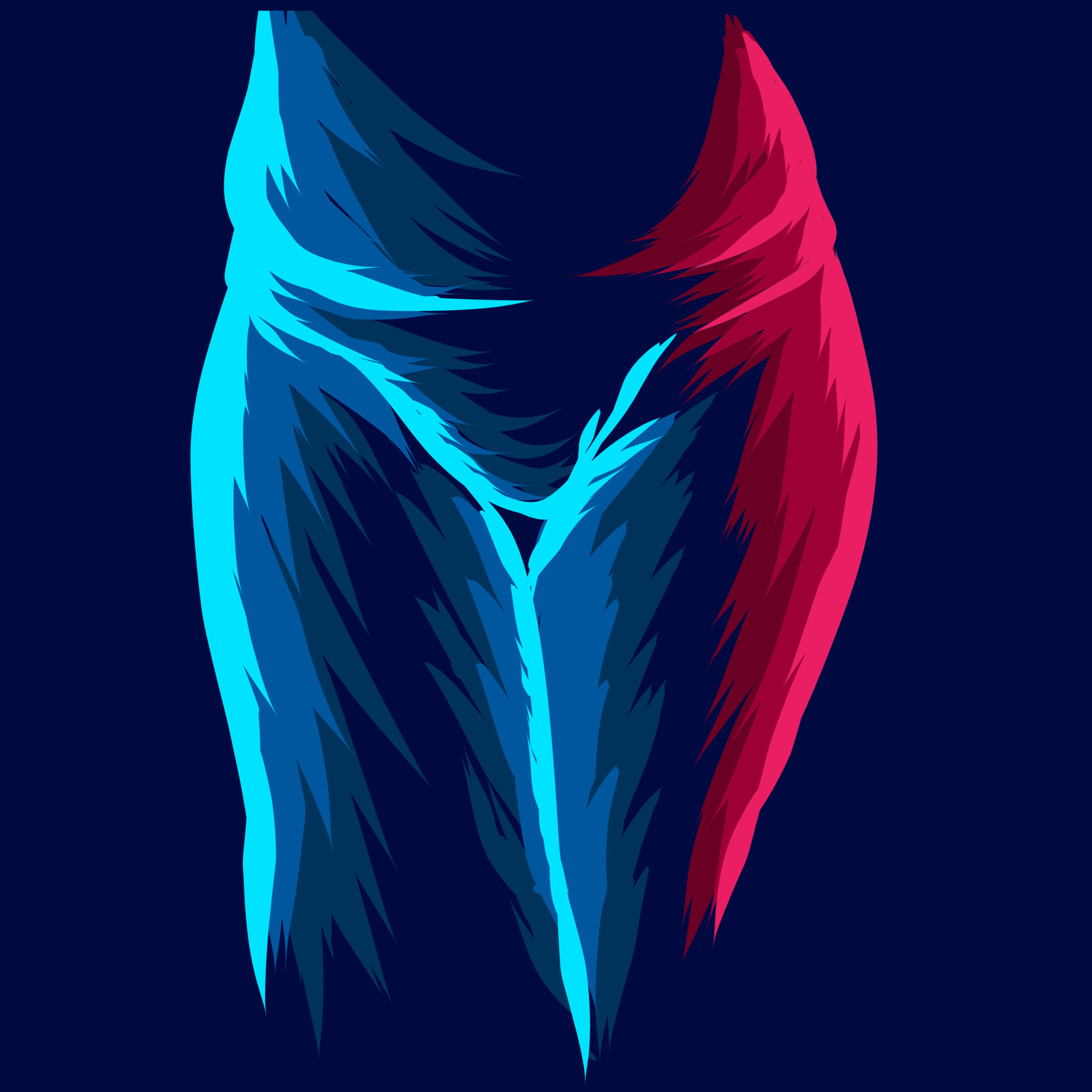 bikini dama mujer en una línea de playa pop art potrait logo colorido diseño con fondo oscuro