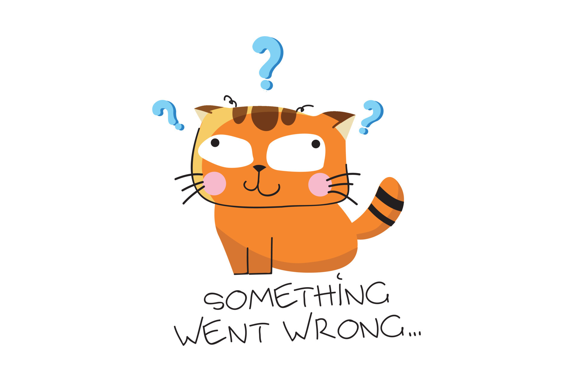 Some Thing Went Wrong Flat Illustration Concept Vector Art At