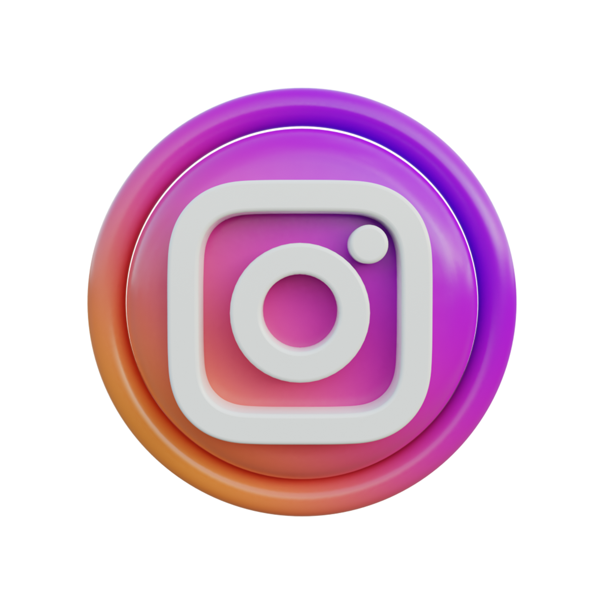 3d ícones de mídia social instagram 9428327 PNG