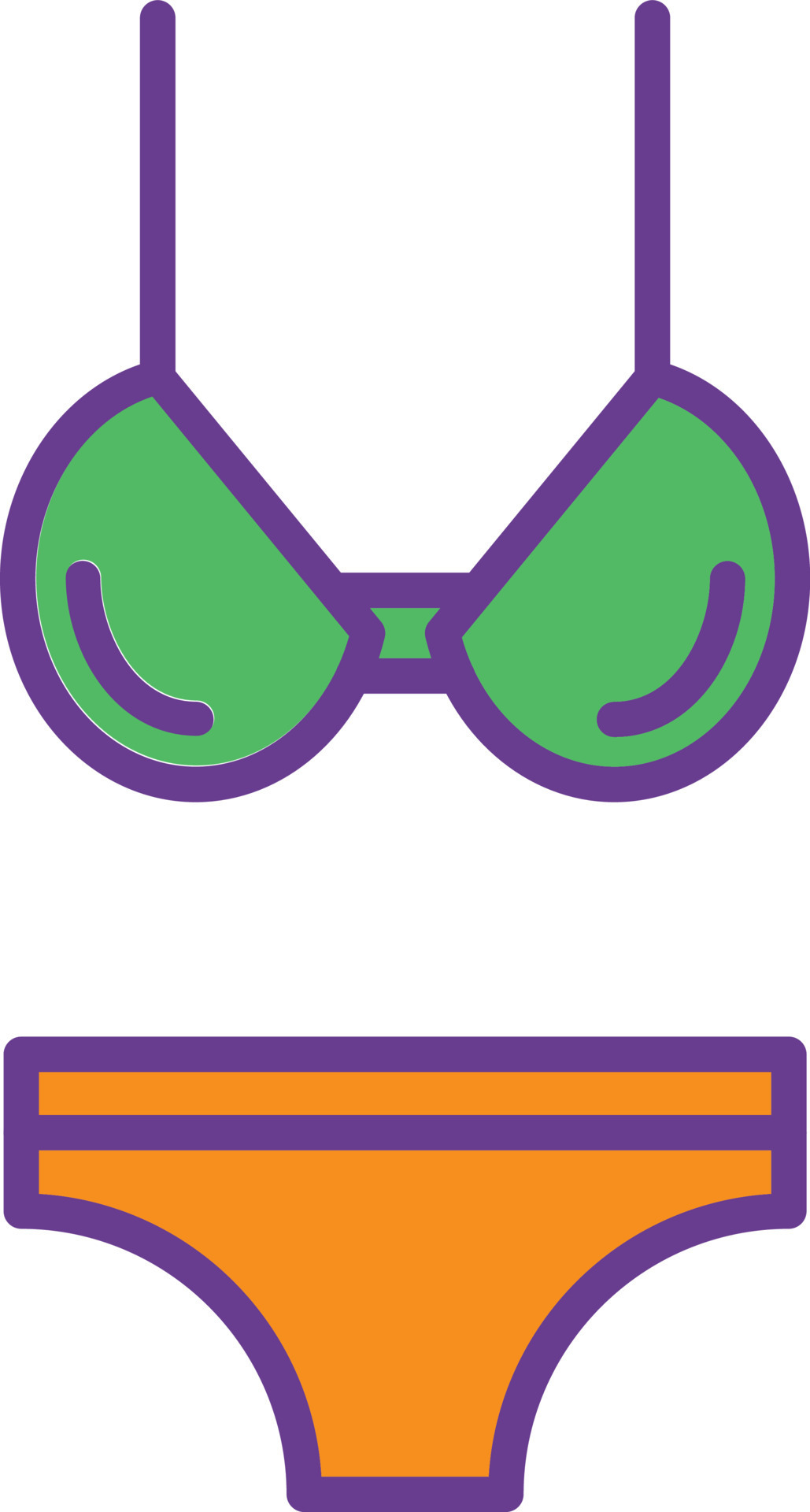 Bikini Line Filled Two Color Vector Art At Vecteezy